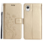 Til Samsung Galaxy A23e Præget Blomster Sommerfugl Telefoncover PU Læder Stødsikkert Pung Stander Etui