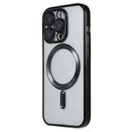 For iPhone 13 Pro Max Magnetic Case CD Veins Glass Lens Guard TPU Phone Back Cover