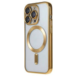 For iPhone 13 Pro Max Magnetic Case CD Veins Glass Lens Guard TPU Phone Back Cover