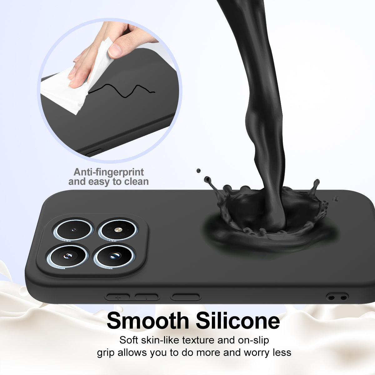 For Xiaomi 17 Case Magnetic Case Anti-Drop Liquid Silicone Phone Cover