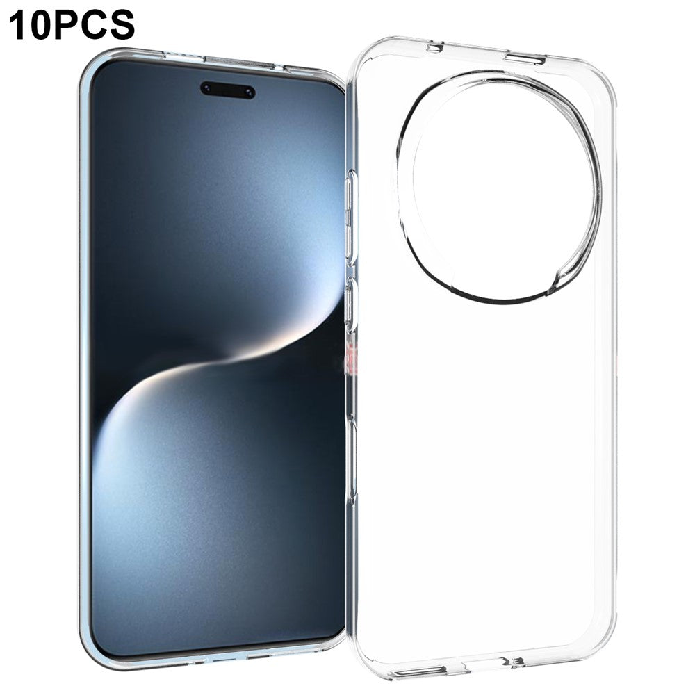 10Pcs   /   Pack For Honor Magic8 Pro 5G Case Watermark Free TPU Protective Clear Phone Cover