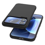 For Xiaomi 17 Pro Case Soft Matte Back TPU Black Phone Cover (Large Cutout)