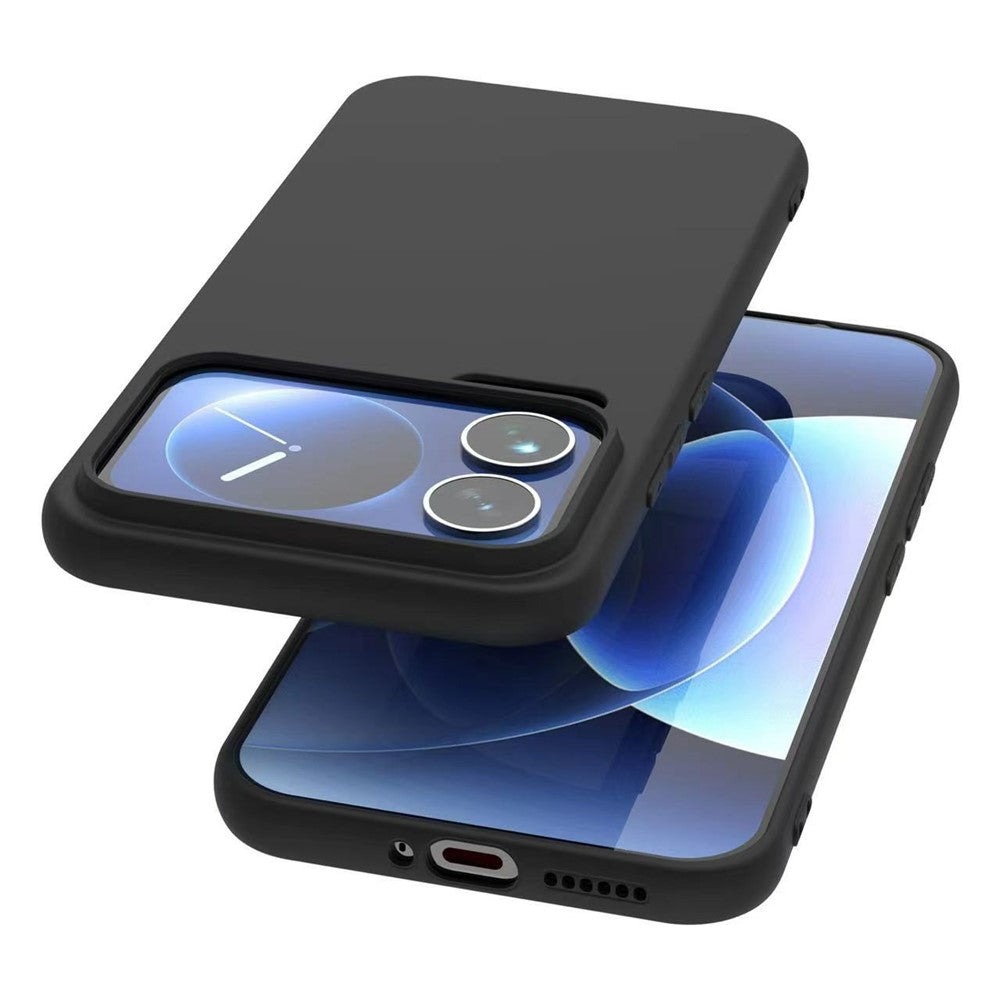 For Xiaomi 17 Pro Case Soft Matte Back TPU Black Phone Cover (Large Cutout)