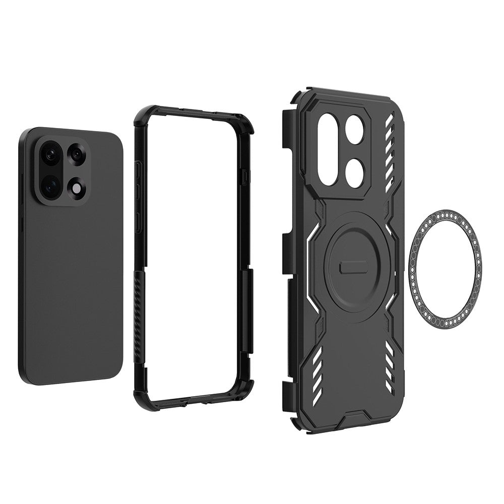 OnePlus 15 5G magnetisk etui med Butterfly Armor-design, hult varmeafledende PC- og TPU-mobilcover