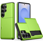 AMORUS For Samsung Galaxy S26 Ultra Case with Sliding Card Holder PC TPU Phone Back Cover