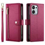 Leather Case For Oppo F31 5G  /  A6 Pro 5G  /  A6 Pro 4G Zipper Pocket Wallet Phone Cover with Straps