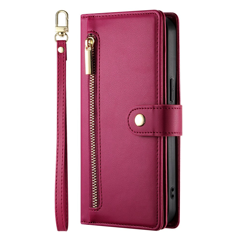 Leather Case For Oppo F31 5G  /  A6 Pro 5G  /  A6 Pro 4G Zipper Pocket Wallet Phone Cover with Straps