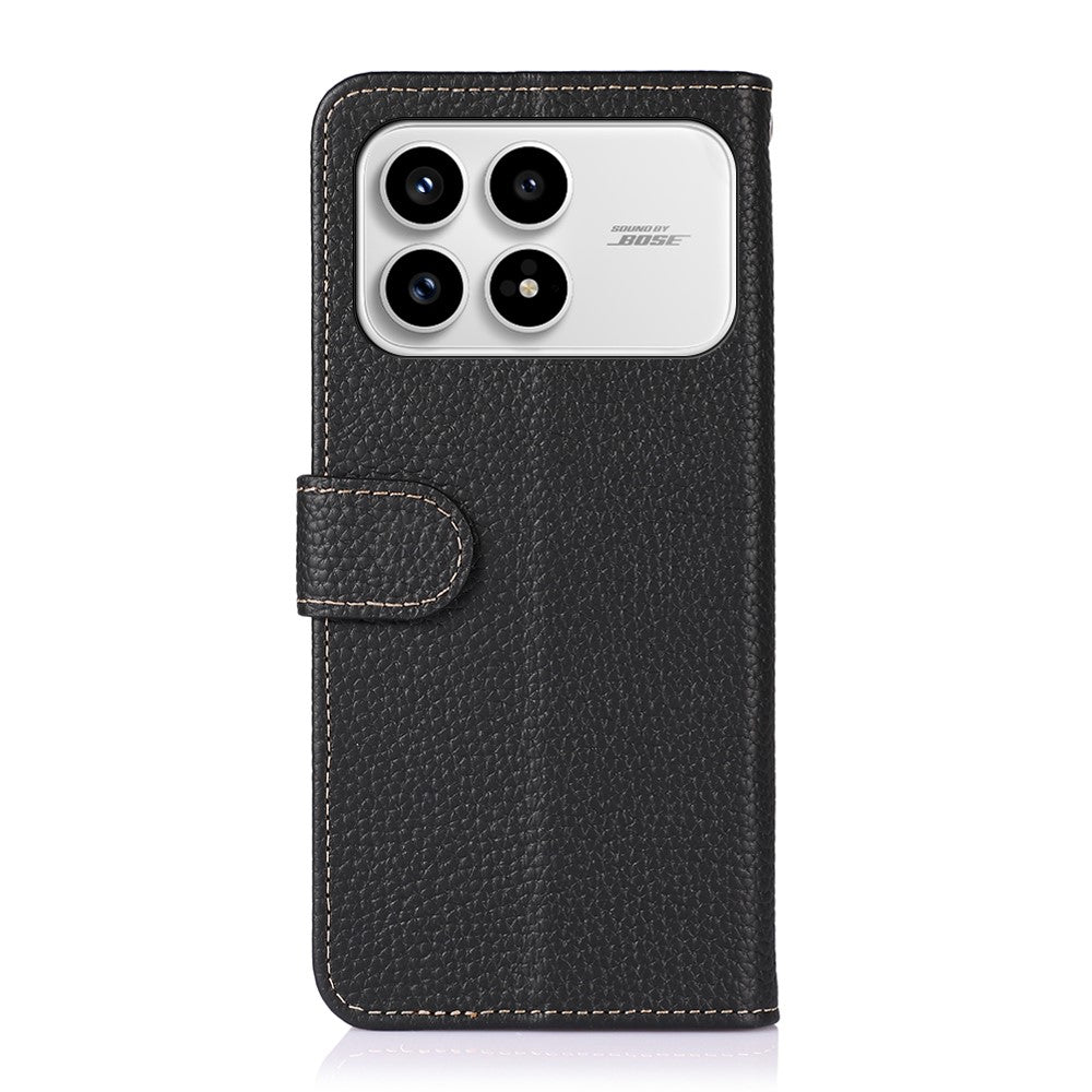 KHAZNEH Skal För Xiaomi Redmi K90 5G / Poco F8 Pro 5G Äkta Koläder Flipfodral För mobil