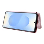 Fallsäkert PU-läderfodral till Samsung Galaxy S26 med kolfiberstruktur