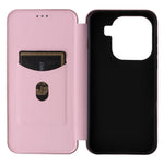For Oppo Find X9 5G Case Carbon Fiber Texture Drop-Proof PU Leather Phone Cover