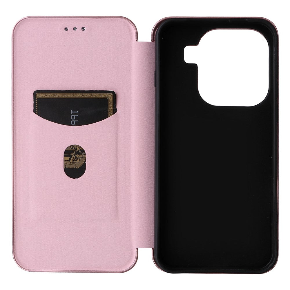 For Oppo Find X9 5G Case Carbon Fiber Texture Drop-Proof PU Leather Phone Cover