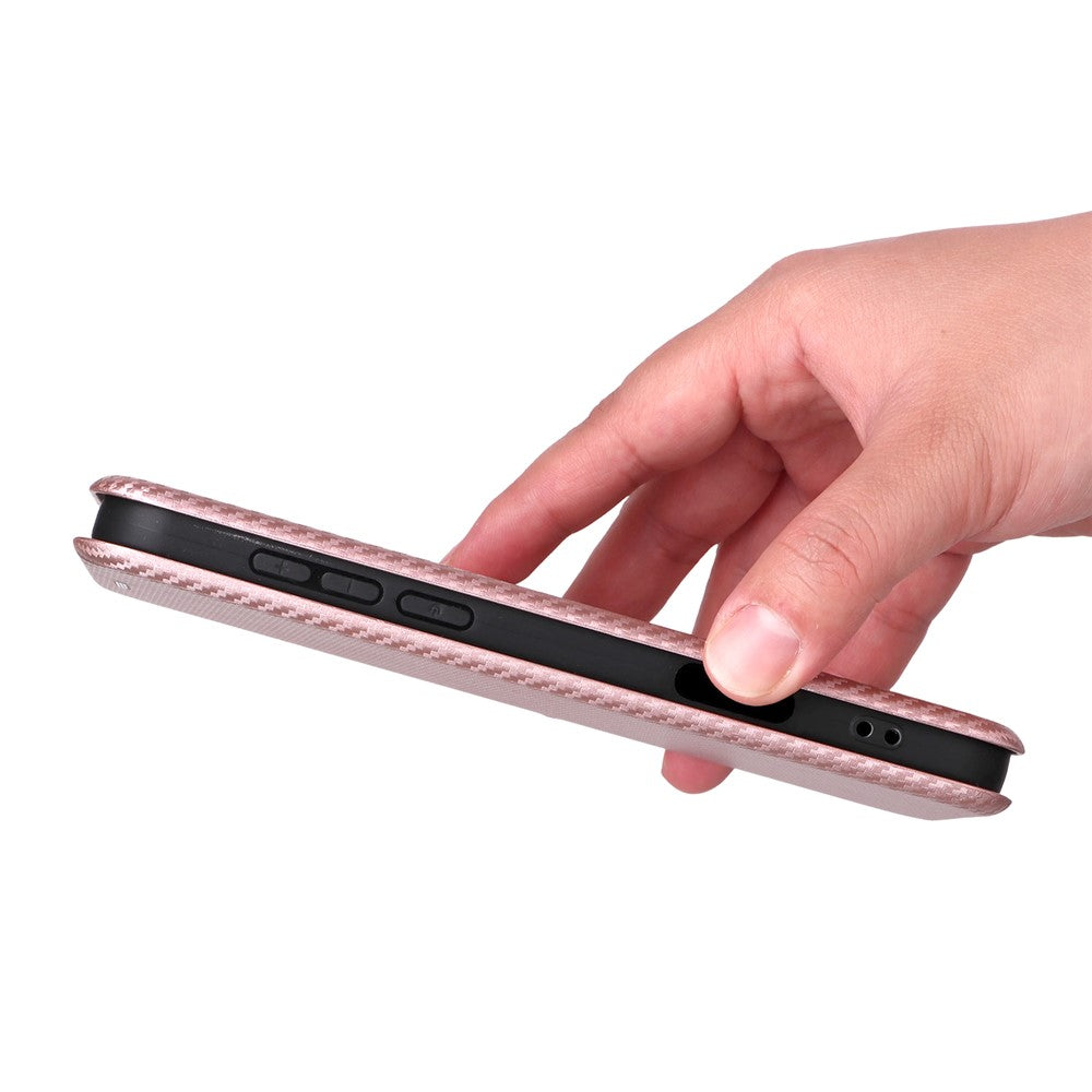 For Oppo Find X9 5G Case Carbon Fiber Texture Drop-Proof PU Leather Phone Cover