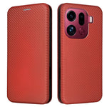 For Oppo Find X9 Pro 5G Case Carbon Fiber Texture Drop-Proof PU Leather Phone Cover