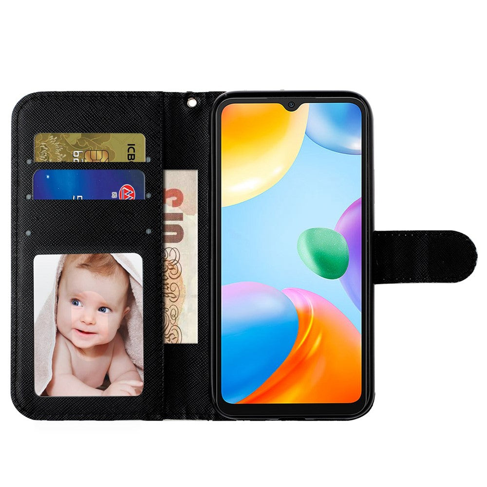 For Samsung Galaxy S23 Ultra 3D Pattern Printing PU Leather Flip Wallet Case Stand Magnetic Shockproof Protective Phone Cover with Strap