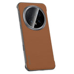 SULADA For Honor Magic8 Pro 5G Case Genuine Cow Leather Frameless Phone Back Cover