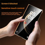 SULADA For Huawei Mate X6 Magnetic Case Dual-Axis Design Hinge Protection Genuine Cow Leather + PC Phone Cover