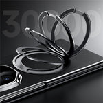 SULADA For Huawei Mate X5 Magnetic Case with Kickstand / Screen Film Genuine Cow Leather PC Phone Cover