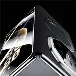 SULADA For Huawei Mate X5 Magnetic Case with Kickstand / Screen Film Genuine Cow Leather PC Phone Cover