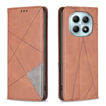 For Xiaomi Redmi Note 15 Pro 4G (Global) Case Card Slots Geometry Imprint Leather Phone Cover