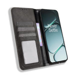 Til OnePlus Ace 6 5G / 6T 5G / 15R 5G læderetui, pung-stander, retro-tekstur, telefoncover