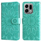 For Oppo Find X9 5G Case Sunflower Imprint Leather Wallet Phone Cover