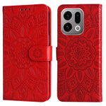 For Oppo Find X9 5G Case Sunflower Imprint Leather Wallet Phone Cover