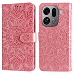 For Oppo Find X9 Pro 5G Case Sunflower Imprint Leather Wallet Phone Cover