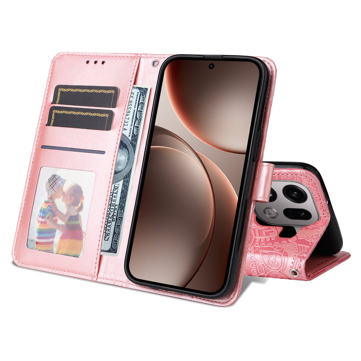 For Oppo Find X9 Pro 5G Case Sunflower Imprint Leather Wallet Phone Cover