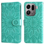 For Oppo Find X9 Pro 5G Case Sunflower Imprint Leather Wallet Phone Cover