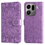 For Oppo Find X9 Pro 5G Case Sunflower Imprint Leather Wallet Phone Cover