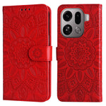 For Oppo Find X9 Pro 5G Case Sunflower Imprint Leather Wallet Phone Cover