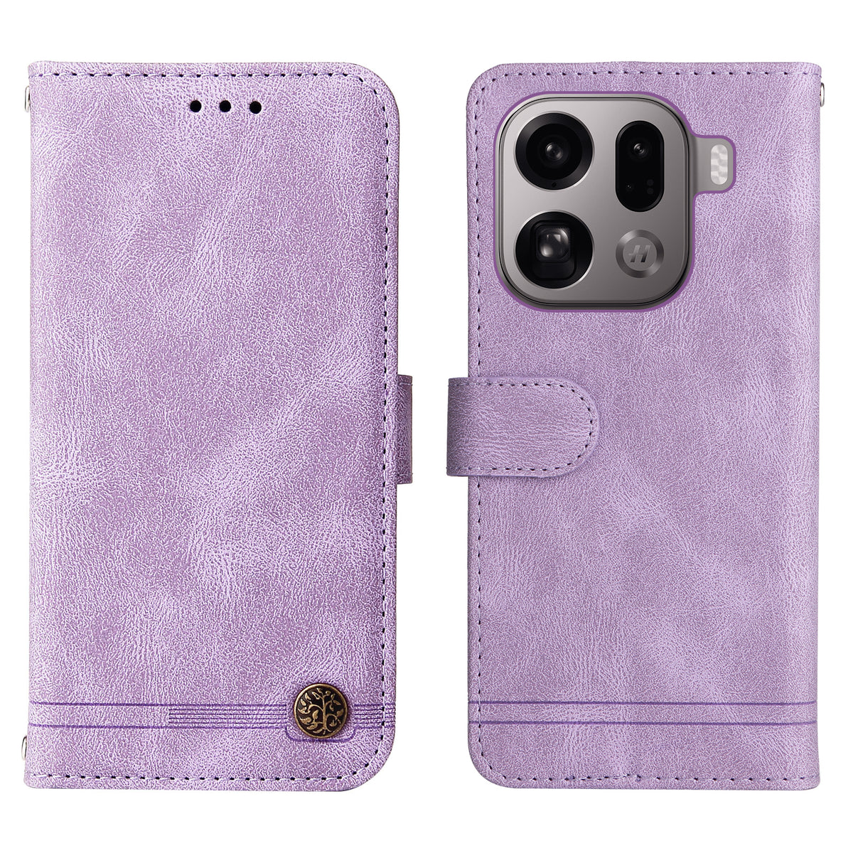 For Oppo Find X9 Pro 5G Leather Wallet Cases Skin Touch Phone Cover Stand with Strap