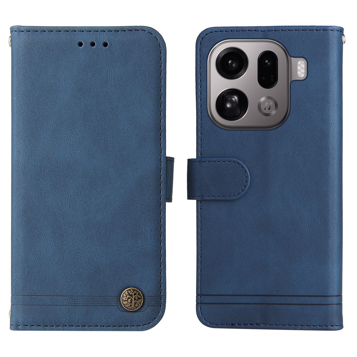 For Oppo Find X9 Pro 5G Leather Wallet Cases Skin Touch Phone Cover Stand with Strap