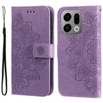For Oppo Find X9 5G Case Floral Pattern PU Leather Wallet Stand Phone Cover