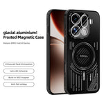 ABEEL Magnetiskt Skal För Oppo Find X9 Pro 5G Aluminiumlegering + PC + TPU Ihåligt Värmeavledande mobilskal
