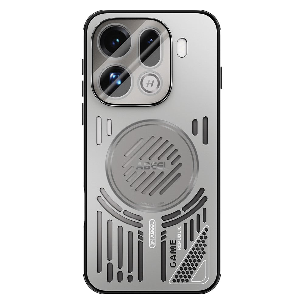 ABEEL Til Oppo Find X9 Pro 5G Magnetisk Cover i Aluminiumslegering + PC + TPU Hul Varmeafledning Telefoncover