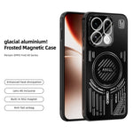 ABEEL Magnetiskt Skal För Oppo Find X9 5G Aluminiumlegering + PC + TPU Ihåligt Värmeavledande mobilskal