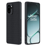 Til OnePlus 15R 5G / Ace 6T 5G / Ace 6 5G etui i læder + pc hårdt telefoncover kulfiber-tekstur