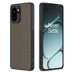 Til OnePlus 15R 5G / Ace 6T 5G / Ace 6 5G etui i læder + pc hårdt telefoncover kulfiber-tekstur