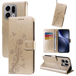 For Oppo Find X9 5G Leather Case Butterfly Floral Imprint Wallet Stand Cover