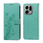 For Oppo Find X9 5G Leather Case Butterfly Floral Imprint Wallet Stand Cover