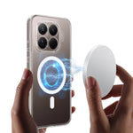 For Xiaomi 15T Pro Clear Phone Magnetic Case TPU+Acrylic Back Cover