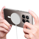 For Xiaomi 15T Pro Clear Phone Magnetic Case TPU+Acrylic Back Cover