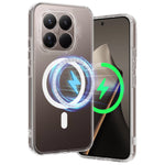 For Xiaomi 15T Pro Clear Phone Magnetic Case TPU+Acrylic Back Cover