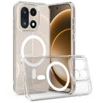 For OnePlus 15 5G Clear Phone Magnetic Case TPU+Acrylic Back Cover