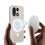 For OnePlus 15 5G Clear Phone Magnetic Case TPU+Acrylic Back Cover