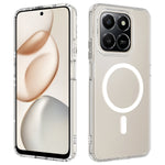 For Honor 400 Smart 5G / Honor X7d 4G / Honor X7d 5G / Honor 400 Smart 4G Clear Phone Magnetic Case TPU+Acrylic Back Cover