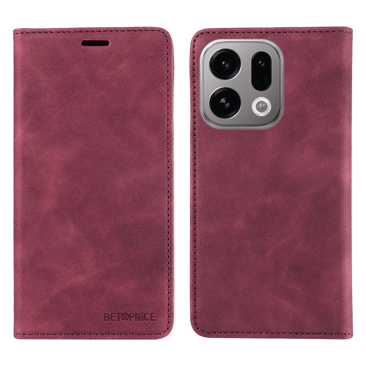 BETOPNICE For Oppo Find X9 5G Case  Magnetic Closure RFID Blocking Wallet Stand Leather Phone Cover