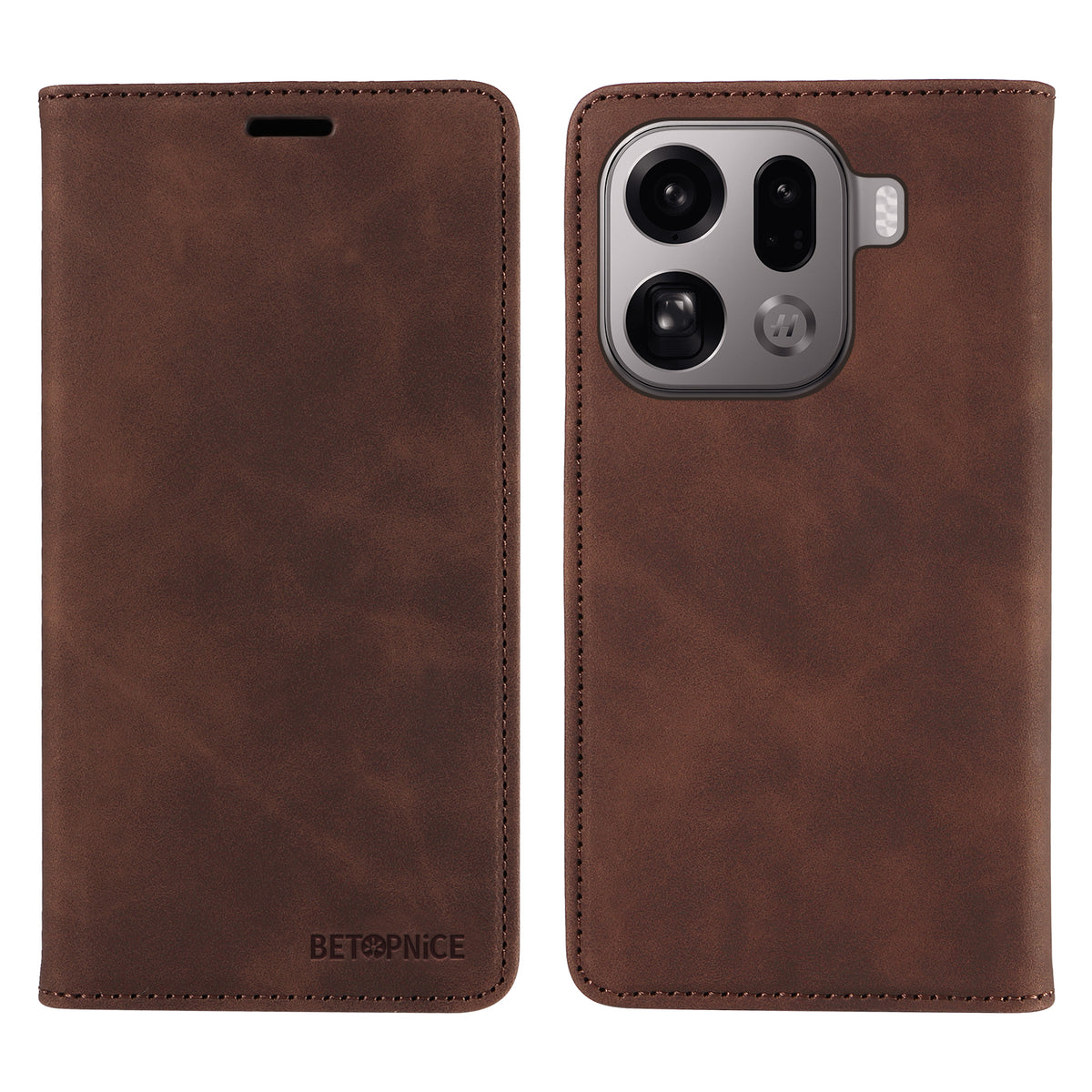 BETOPNICE For Oppo Find X9 Pro 5G Case  Magnetic Closure RFID Blocking Wallet Stand Leather Phone Cover