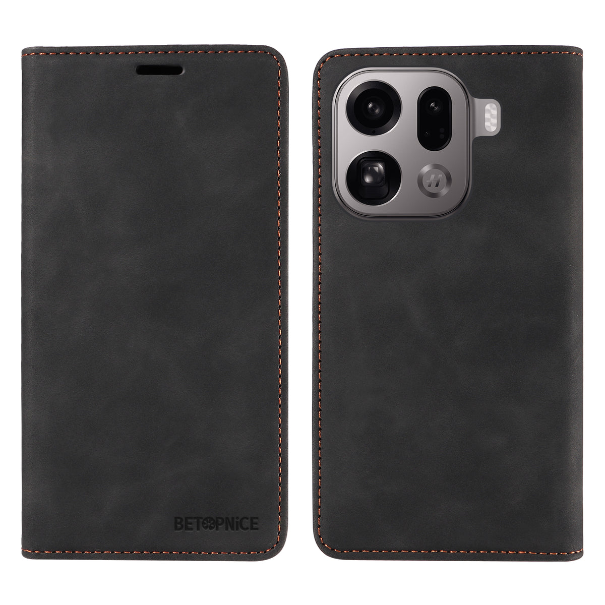 BETOPNICE For Oppo Find X9 Pro 5G Case  Magnetic Closure RFID Blocking Wallet Stand Leather Phone Cover